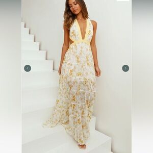HELLO MOLLY Fashion Forward Maxi Dress Yellow